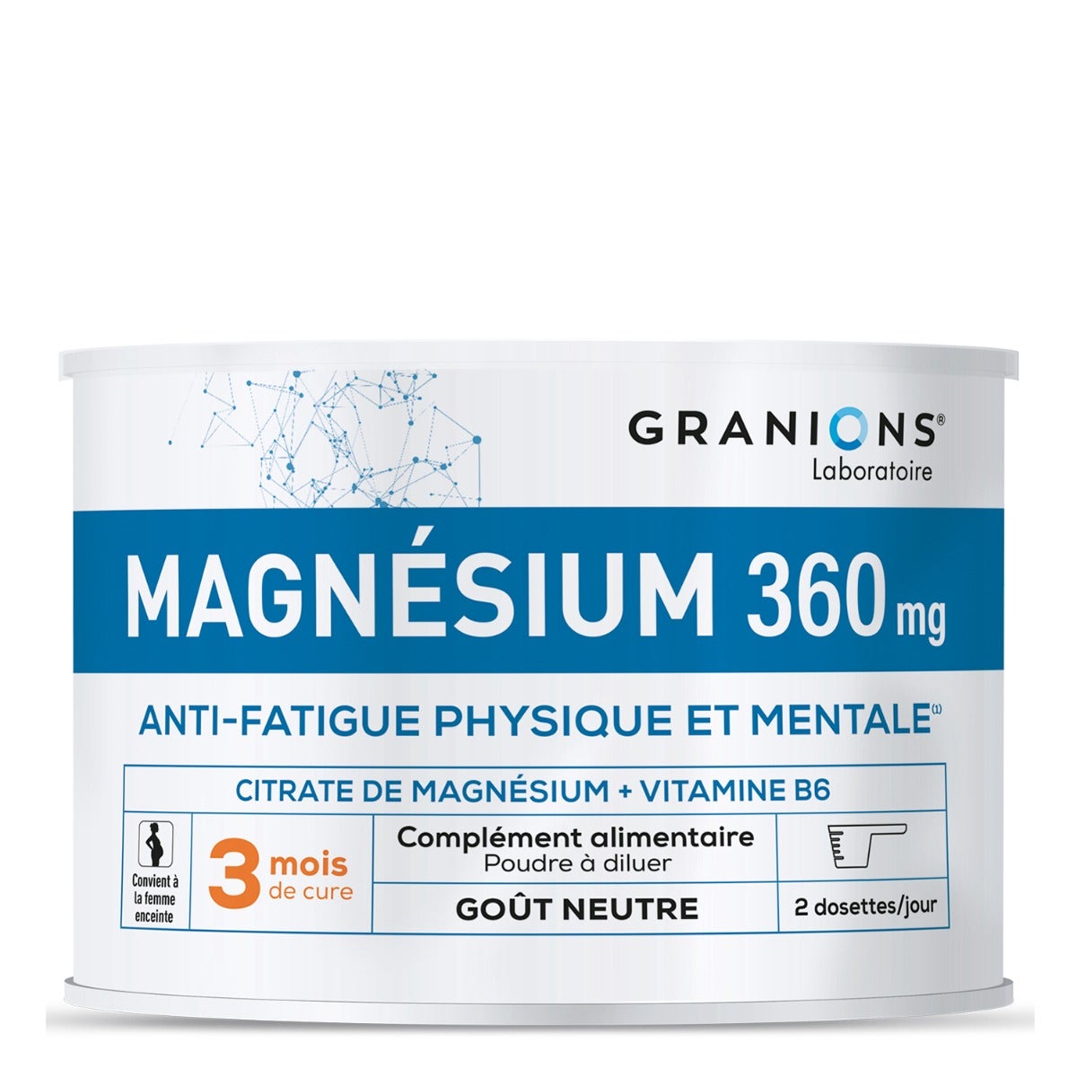 Granions Magnésium 360Mg Fatigue Physique Et Mentale 360Mg - Image 3