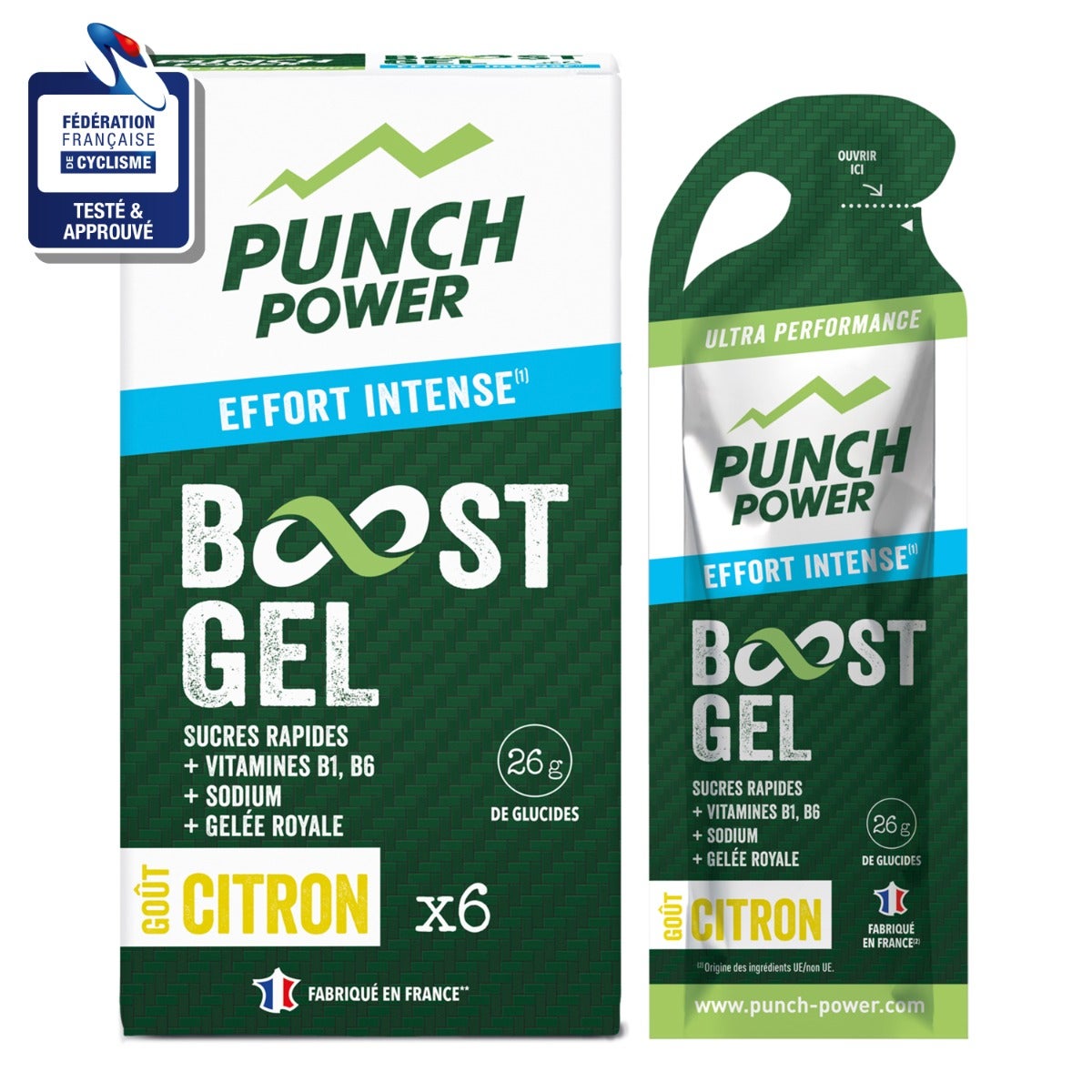 Punch Power Blanc Gel Énergétique Citron - Image 2