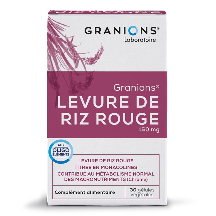 Granions - Ea Pharma Rouge Ea Pharma Granions Levure De Riz 750 Mg (60 Gélules) - Image 2