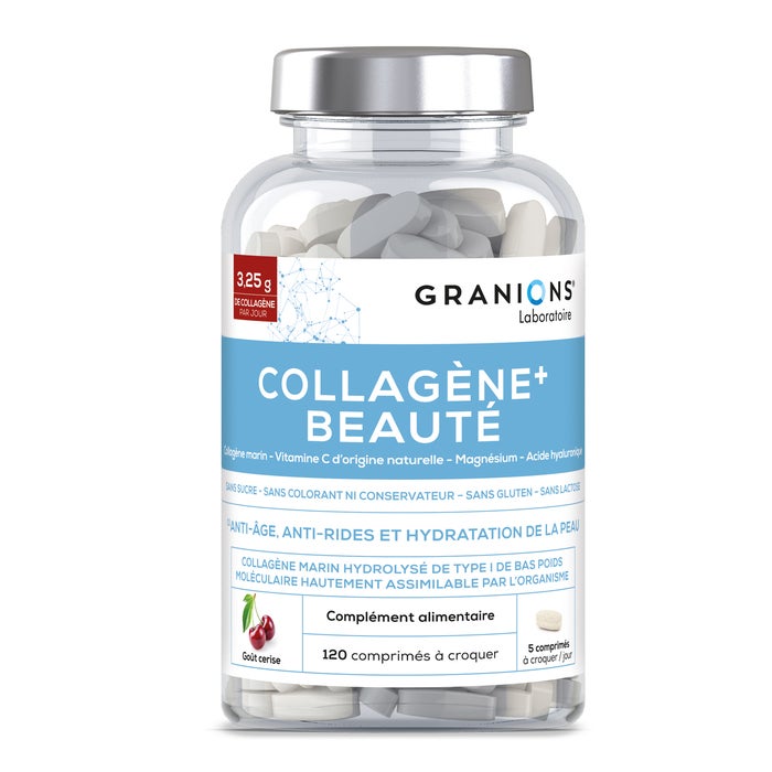 Laboratoire Des Granions Granions Collagène+ Beauté - Comprimé À Croquer Cerise Comprimé(S) 120 Pc(S) Enfants - Image 2