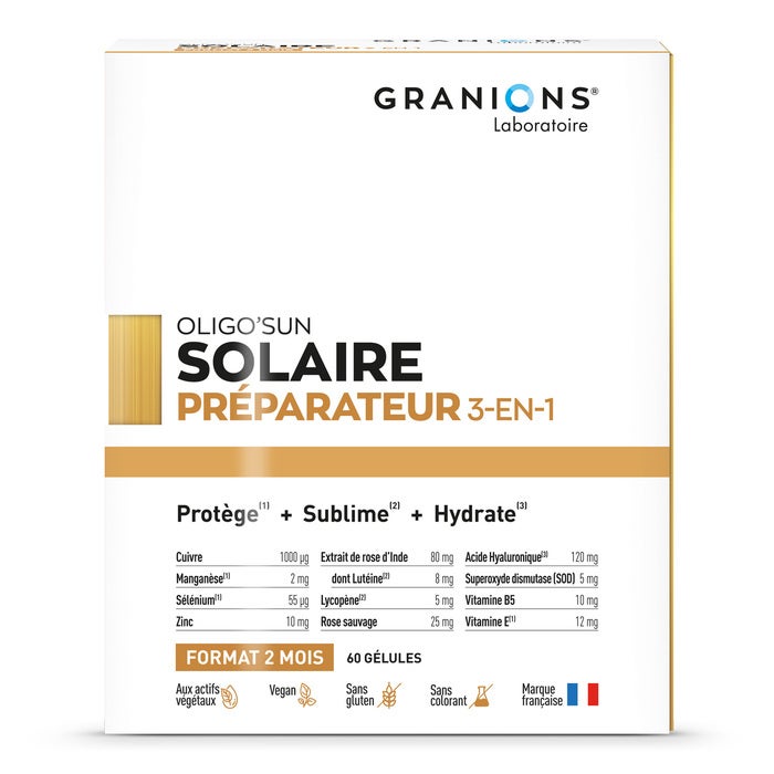 Oligo'Sun - Préparateur Solaire 3-en-1 - Format 2 mois