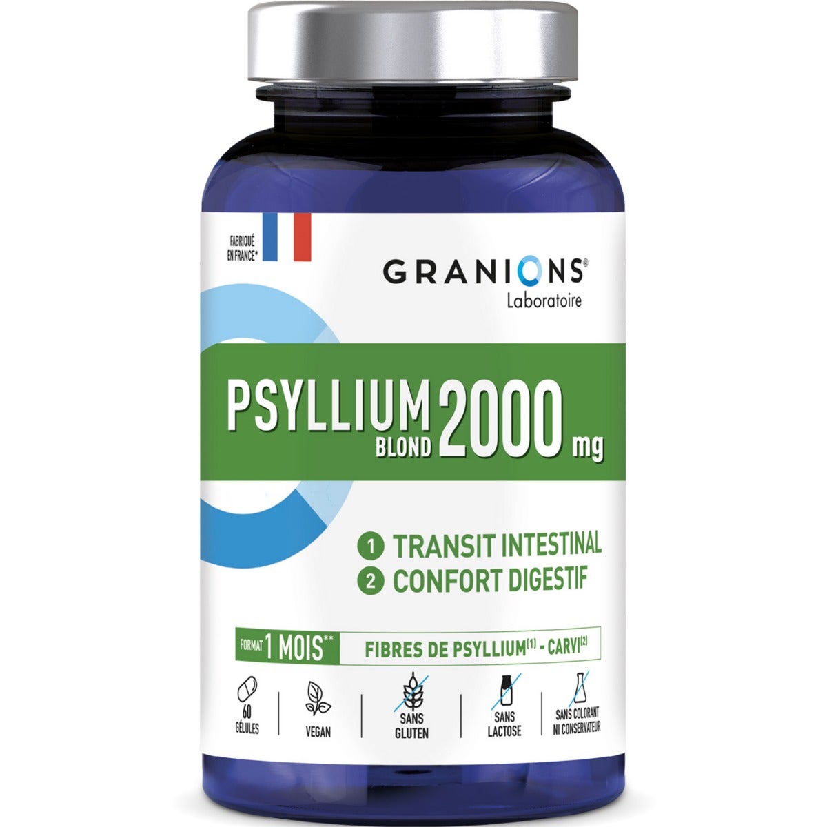 Joom Parasanteonline Granions Psyllium Blond 2000Mg Confort Digestif 60 Gélules - Image 2