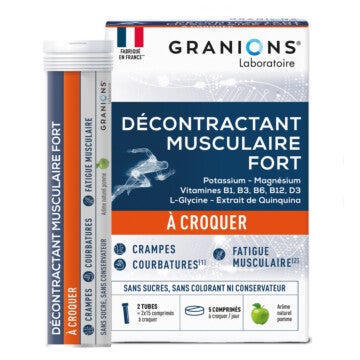 Granions - décontractant musculaire fort à croquer