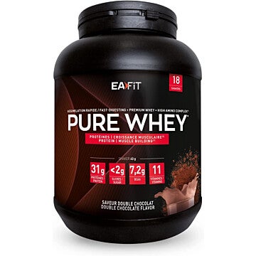 EAFIT Pure Whey Double Chocolat : prise de muscle sec rapîde