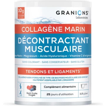 Décontractant musculaire au collagène marin 