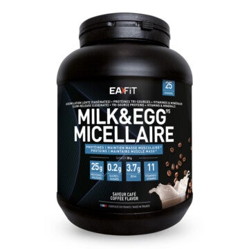 Milk&Egg Micellaire - Protéines - Maintien musculaire - Saveur café