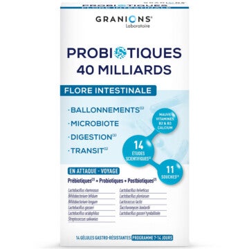 Granions - Probiotiques 40 milliards - Flore Intestinale 