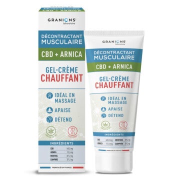 Décontractant Musculaire Gel-crème chauffant CBD + ARNICA