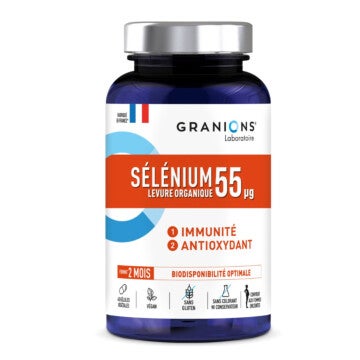 Sélénium 55 µg - 60 gélules - oligoélément essentiel - Convient aux femmes enceintes