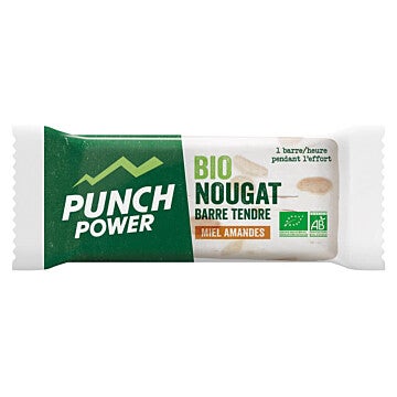 Barre bionougat - Miel amandes - Texture tendre - 