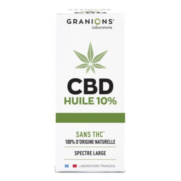 Huile de chanvre 10% enrichie en CBD Cannabidiol