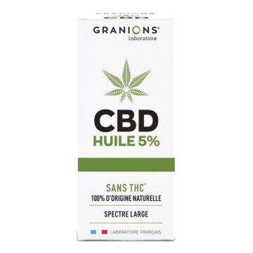 5% Huile CBD - CULTIVÉ EN EUROPE - SPECTRE LARGE