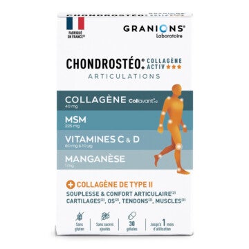 Pack chondrostéo collagène activ - 30 gélules - Protège et répare vos articulations