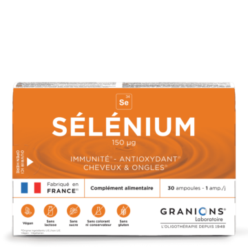 GRANIONS Sélénium 30 ampoules - face