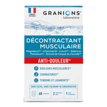 Granions décontractant musculaire comprimés