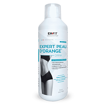 Expert Peau d'Orange Drink est une boisson spécialement formulée pour vous débarrasser de tout type de cellulite ! 