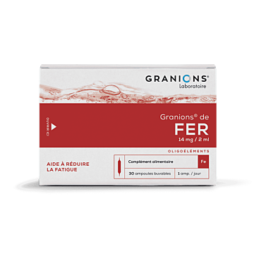 GRANIONS DE FER 30 ampoules