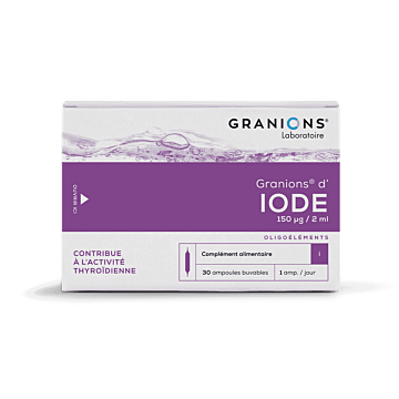 Granions d'Iode 
Contribue à l'activité thyroidienne