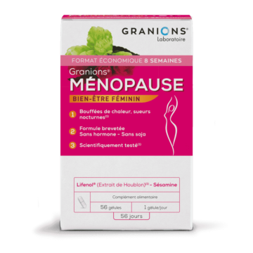 Granions ménopause - Anti bouffées de chaleurs - Anti sueurs nocturnes - Sans hormones - sans soja