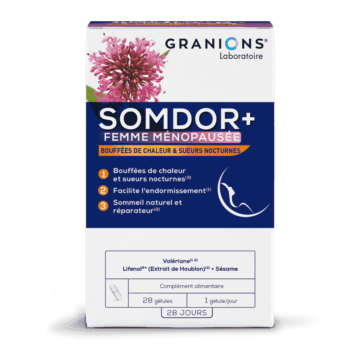 Granions Somdor Femme Ménopausée
Bouffées de chaleur et sueurs nocturnes