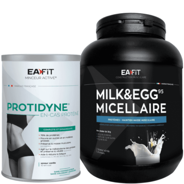 Duo Protéine de sèche à 2 EAFIT, pour les couples qui veulent perdre du poids ensemble !