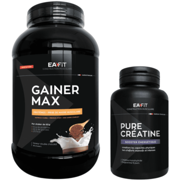 Eafit pack Gainer Max et créatine offerte - Prise de poids ultra rapide !