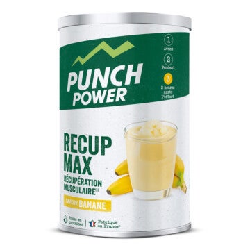 Punch Power Bio Recup Max - Boisson de récupération musculaire aux protéines et aux glucides. Bio et sans gluten - Face