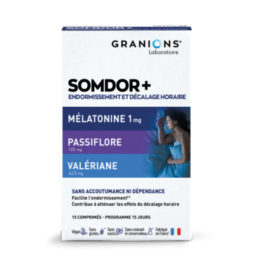 Granions Somdor Mélatonine
Endormissement et décalage horaire