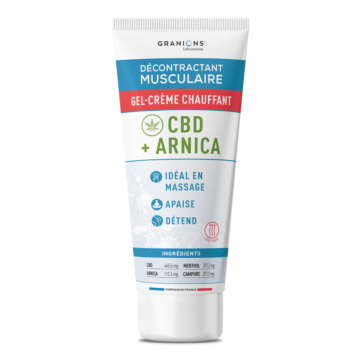 Décontractant Musculaire Gel-crème chauffant CBD + ARNICA