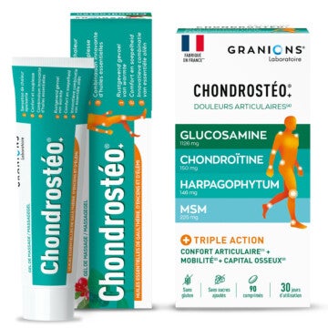 Granions Chondrostéo 90 comprimés + 1 gel chondrostéo OFFERT