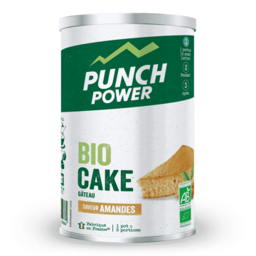 Punch Power Biocake 400 g saveur amandes - Pour un petit déjeuner pre-compétition facile à digérer - Sans gluten