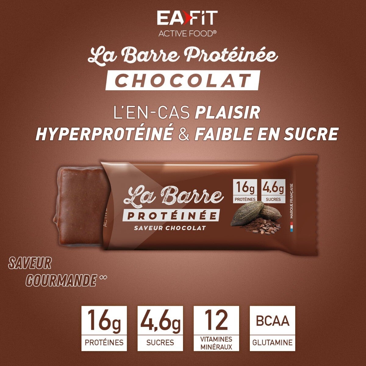 EAFIT La Barre Protéinée Chocolat