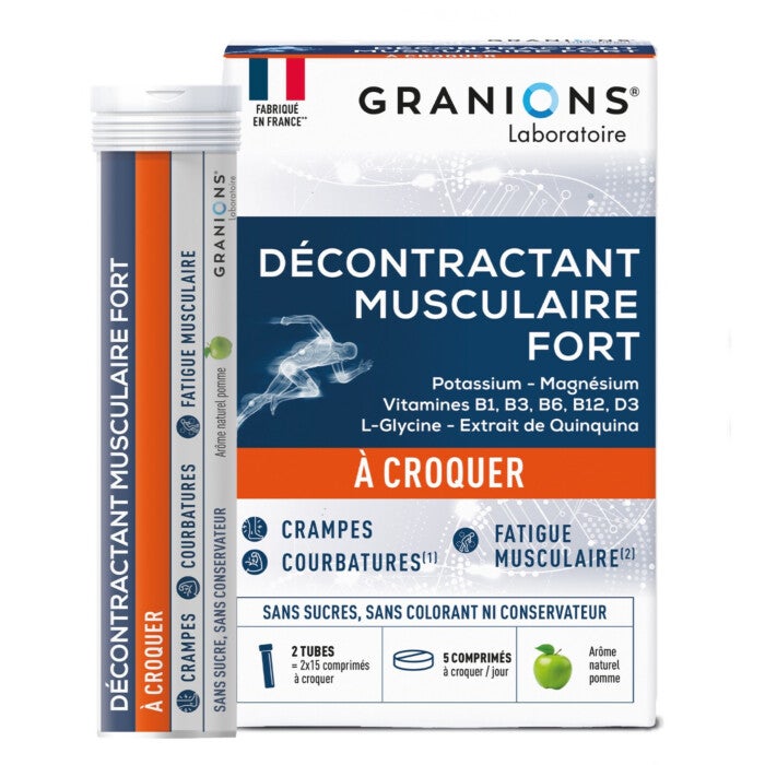 Granions - décontractant musculaire fort à croquer