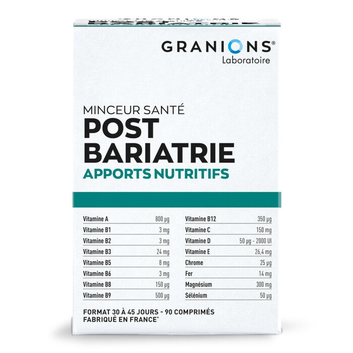 Granions - Minceur santé - Post Bariatrie - Apport nutritifs Granions - Minceur santé - Post Bariatrie - Apport nutritifs