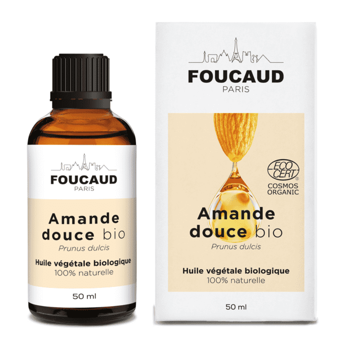 Foucaud - Huile végétale - Amande douce - Prunus dulcis - bio - 50ml Foucaud - Huile végétale - Amande douce - Prunus dulcis - bio - 50ml