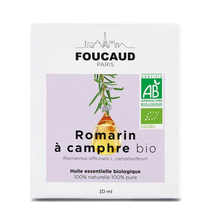 Foucaud - Huile essentielle - Romarin à Camphre bio (Rosmarinus officinalis L camphoriferum) | 100% naturelle et 100% pure 