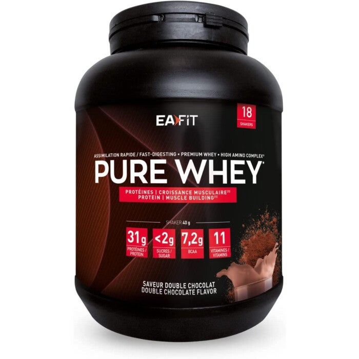 EAFIT Pure Whey Double Chocolat : prise de muscle sec rapîde