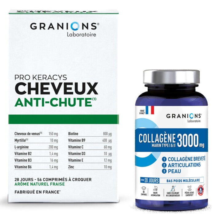 Pack Anti-chute de cheveux et belle peau Pack Anti-chute de cheveux et belle peau