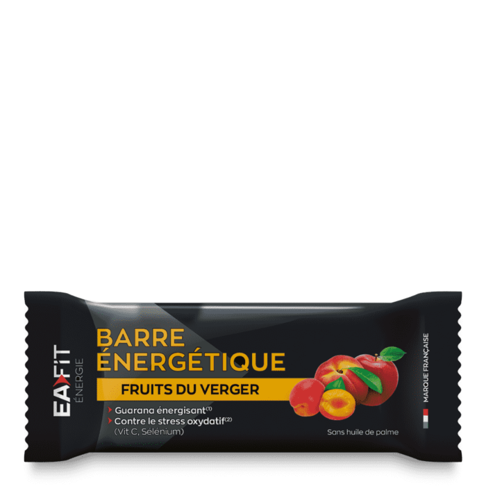 EAFIT La Barre Energétique - Guarana - Anti Oxydant - Sans huile de palme - Saveur Fruits du Verger - Face