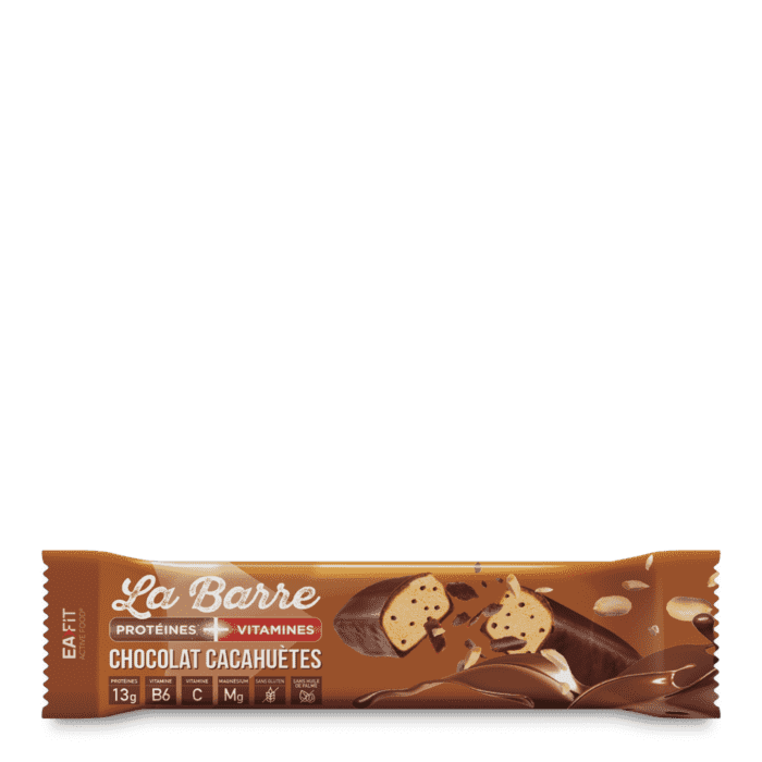 EAFIT LA BARRE PROTÉINE VITAMINES 49 G - CHOCOLAT CACAHUETES EAFIT LA BARRE PROTÉINE VITAMINES 49 G - CHOCOLAT CACAHUETES