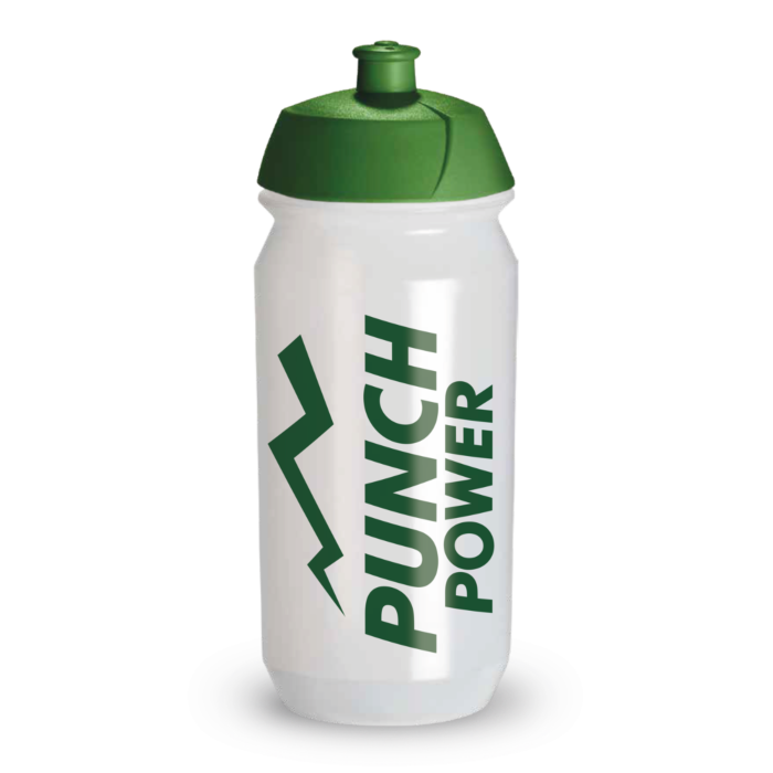 Punch Power Gourde transparente 500 ml pour boisson énergétique