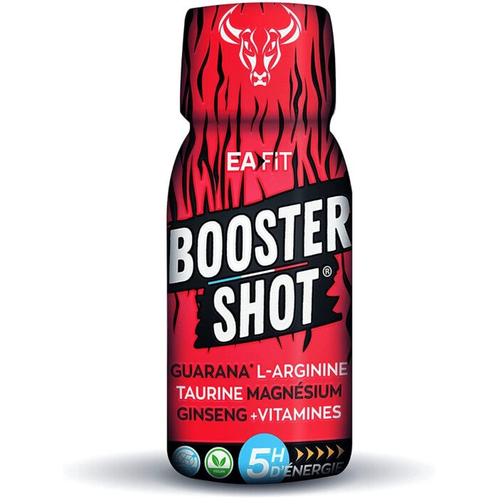 EAFIT Booster Shot - 5h d'énergie naturelle - Guarana - L-Arginine - Taurine - Magnésium - Ginseng - Vitamines - Shot unitaire EAFIT Booster Shot - 5h d'énergie naturelle - Guarana - L-Arginine - Taurine - Magnésium - Ginseng - Vitamines - Shot unitaire