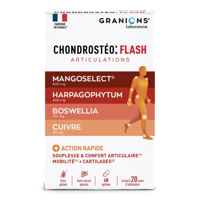 Chondrosteo flash - Bien être et mobilité articulaire - Terminez-en naturellement avec vos douleurs ! Chondrosteo flash - Bien être et mobilité articulaire - Terminez-en naturellement avec vos douleurs !