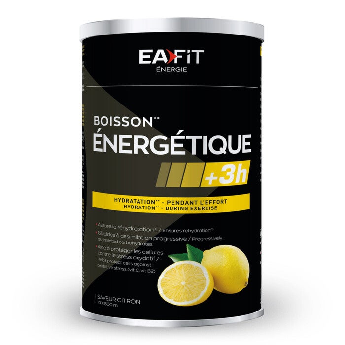 EAFIT - Boisson énergétique +3H - Hydratation - Pendant l'effort - Saveur Citron