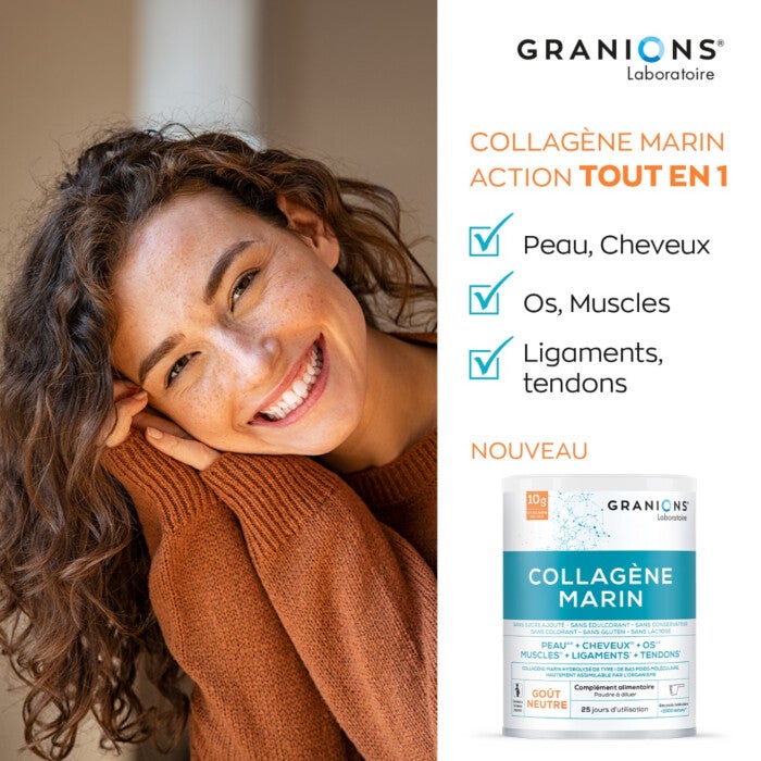 Bénéfices Granions Collagène Marin Type 1
