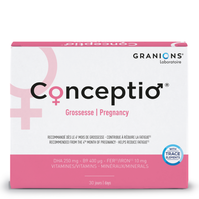 Conceptio Grossesse - DHA - B9 400 µg - Vitamines - Minéraux - Dès le 4eme mois de grossesse - 30 jours