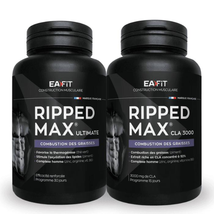 EAFIT Duo Séchage Ultime : 1 Ripped Max Ultimate + 1 Ripped Mac CLA 3000 à prix ultra réduit
