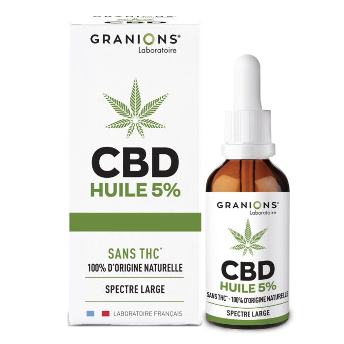 5% Huile CBD - CULTIVÉ EN EUROPE - SPECTRE LARGE 5% Huile CBD - CULTIVÉ EN EUROPE - SPECTRE LARGE