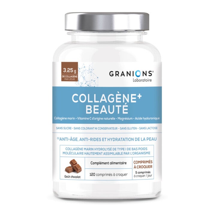 Collagène+ Beauté - Comprimé à croquer - Chocolat Collagène+ Beauté - Comprimé à croquer - Chocolat