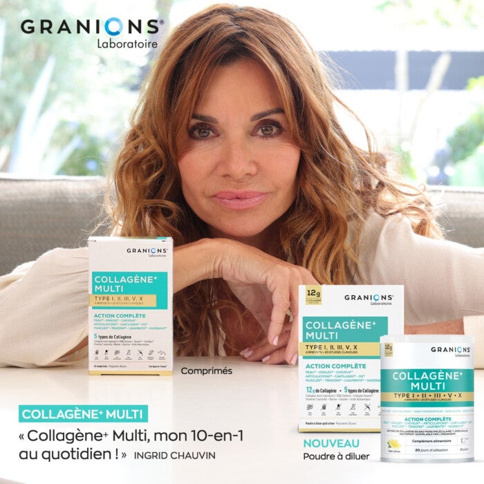 Collagène+ Multi type I, II, III, V, X - Poudre | Granions